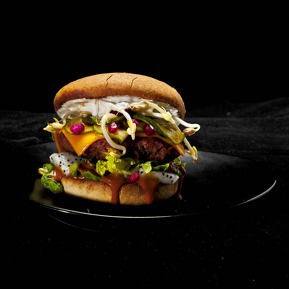 Asian Dragon Burger Deluxe