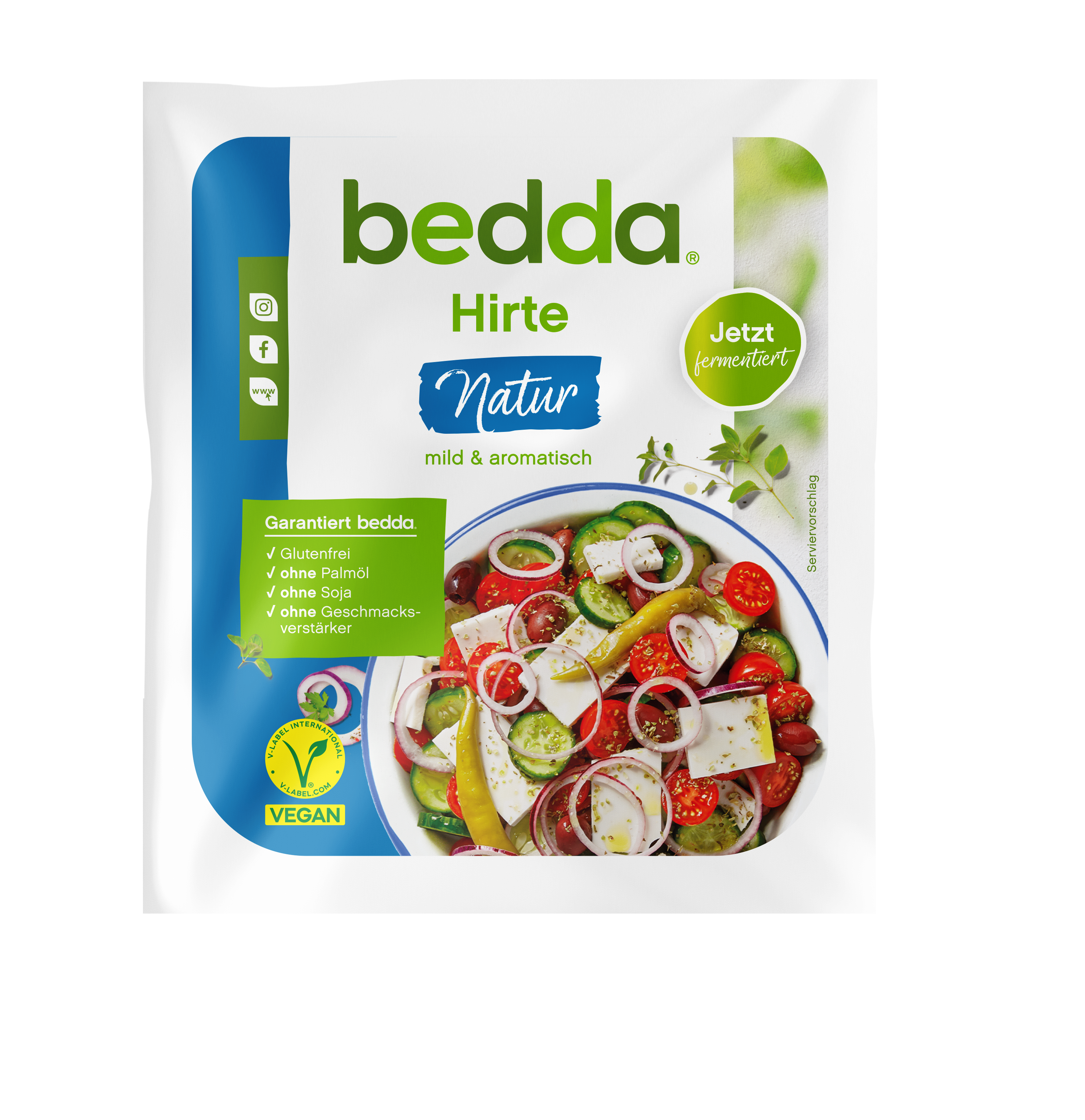 bedda Hirte natur fermentiert in der 150-g-Packung