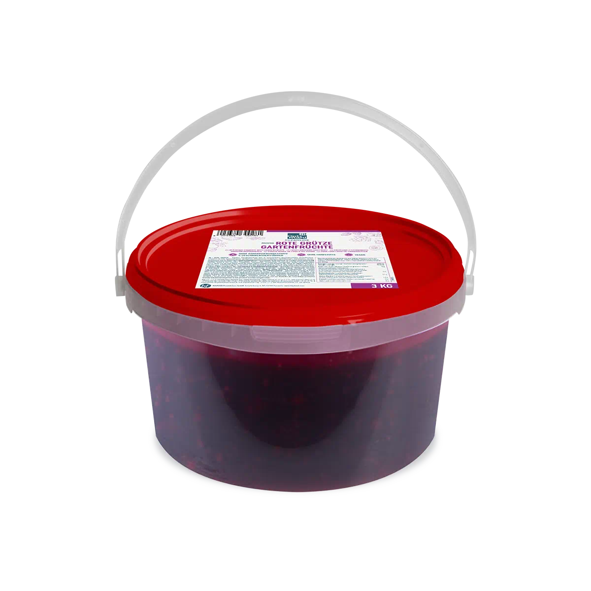 Rote Grütze Gartenfrüchte von Optimahl Cleanline im 3-kg-Eimer